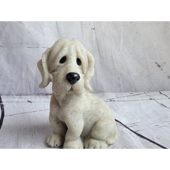 Vintage Quarry Critters 2001 PeeWee Hound Dog Puppy Second Nature Design 4" Tall - Picture 2 of 7